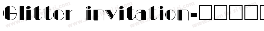 Glitter invitation字体转换